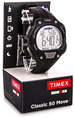 Zegarek sportowy Timex Zegarek sportowy Ironman Classic 50 Move+ TW5K86500 Timex czarny uniw - 753048565412 4