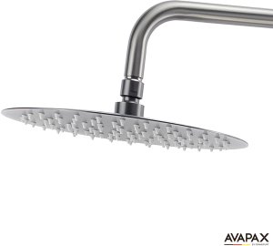 Zestaw prysznicowy Avapax AVAPAX ADTH6214T1 THERMO Deszczownica z baterią prysznicową termostatyczną dwufunkcyjną, gun metal 7