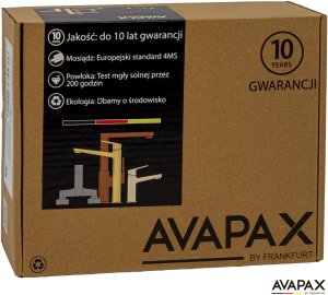Zestaw prysznicowy Avapax AVAPAX ADTH6214T2 THERMO Deszczownica z baterią prysznicową termostatyczną dwufunkcyjną, gun metal 3