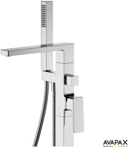 Bateria wannowa Avapax AVAPAX ABVE221111 VELLANO Bateria wannowa wolnostojąca z zestawem natryskowym, chrom 7