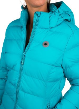 4f Kurtka zimowa puchowa damska T4Z16-KUD003 turkusowa r. XL 3