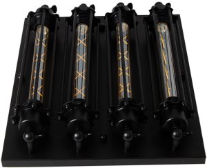 Lampa sufitowa Abigali Plafoniera Retro ABIGALI-KRN4E27 Abigali kwadratowa do kuchni czarna 4