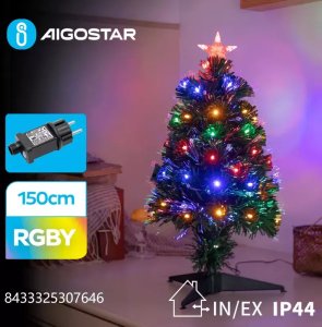 Aigostar Choinka 150cm zielone drzewko zestaw kolorowymi lampkami RGBY 3