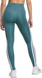 Adidas Legginsy damskie adidas Optime Essentials 3-Stripes 7/8 zielone JY2152 L 3
