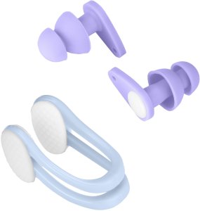 Aqua-Sport zestaw klips na nos zatyczki do uszu AquaCalm purple AS3153 5