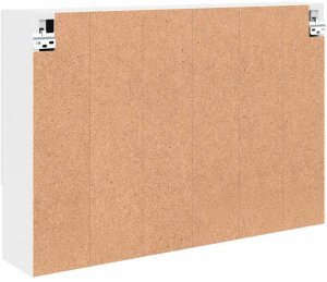 vidaXL Szafka z lustrem Biały 80 x 17 x 55 cm 8