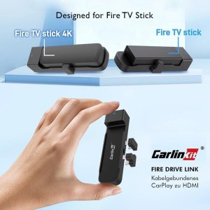 Radio samochodowe Carlinkit Adapter Bezprzewodowy Carlinkit FireDrive Link dla CarPlay Fire TV Stick 2