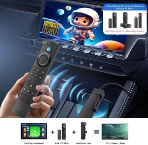 Radio samochodowe Carlinkit Adapter Bezprzewodowy Carlinkit FireDrive Link dla CarPlay Fire TV Stick 4