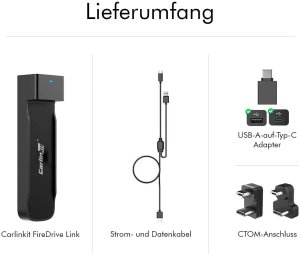 Radio samochodowe Carlinkit Adapter Bezprzewodowy Carlinkit FireDrive Link dla CarPlay Fire TV Stick 5