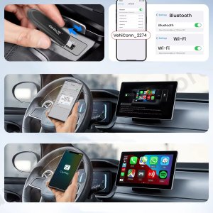 Radio samochodowe Carlinkit CarlinKit Mini SE Apple CarPlay Wireless USB Adapter do Twojego samochodu 3
