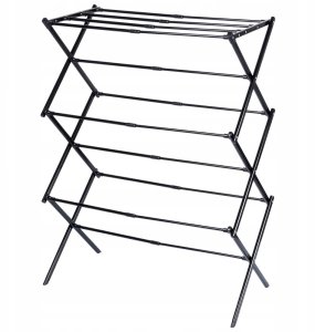 Suszarka na pranie Vilde Suszarka na pranie metalowa czarna pionowa rozsuwana 44.5-75x37.5x105cm VILDE 779105 2