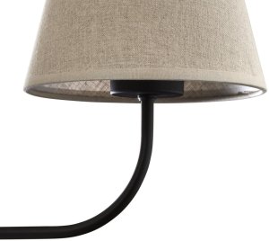 Kinkiet TK Lighting Klasyczny kinkiet do sypilani Chicago 4186 lniany abażur czarny 2