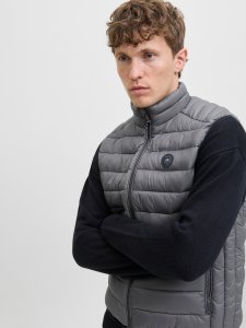 Jack & Jones Jack&Jones męska kamizelka bezrękawnik JJEBRADLEY LIGHT BODYWARMER COLLAR NOO 12280973 CASTLEROCK 2XL 5