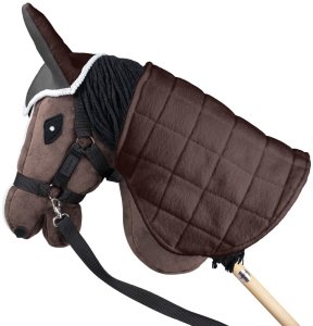 Froster HOBBY HORSE ZESTAW KOŃ GNIADY DERKA SZARY I BRĄZ NAUSZNIKI KANTAR 8