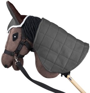 Froster HOBBY HORSE ZESTAW KOŃ GNIADY DERKA SZARY I BRĄZ NAUSZNIKI KANTAR 9