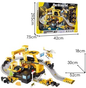 Woopie GARAŻ PARKING ROBOTY DROGOWE 41EL DLA DZIECI POJAZDY ZESTAW 8