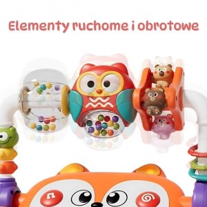 Woopie INTERAKTYWNE PIANINO EDUKACYJNE SENSORYCZNE DLA DZIECI LISEK LED PREMIUM 3