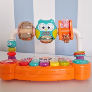 Woopie INTERAKTYWNE PIANINO EDUKACYJNE SENSORYCZNE DLA DZIECI LISEK LED PREMIUM 6