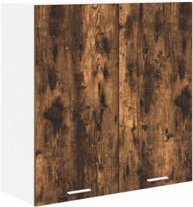vidaXL vidaXL Szafka wisząca z drzwiami Riga Dąb wędzony 80 x 31 x 80 cm 2