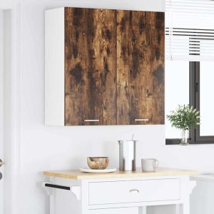 vidaXL vidaXL Szafka wisząca z drzwiami Riga Dąb wędzony 80 x 31 x 80 cm 4