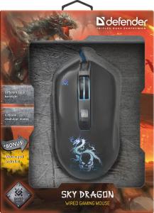 Mysz Defender Sky Dragon GM-090L + Podkładka  (52090) 4