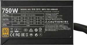 Zasilacz Cooler Master MasterWatt 750W (MPX-7501-AMAAB-EU) 9