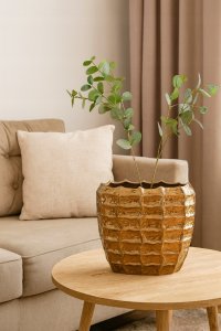 Edelman Wazon brązowy 28x18x25 cm elegancja 2
