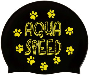 Aqua-Speed AQUA SPEED CZEPEK PŁYWACKI JUNIOR KIDDIE CAT BLACK KOL.07 2