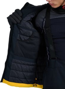 Kurtka narciarska męska 4f M0787 żółto-czarna 4FWAW25TTJAM0787 70S XL 4