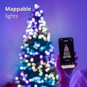 Twinkly Pre-lit Tree -1.80m Regal Tree, 435 RGB LED, Green wire, Plug Type C 7