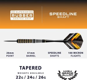 Harrows Rzutki do darta Harrows VULCAN Steeltip 24 g 3