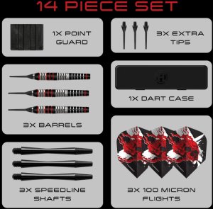 Harrows Rzutki do darta Harrows Heavy Metal Ryan Searle Softip 18 g 4