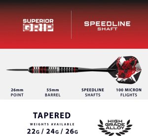 Harrows Rzutki do darta Harrows Heavy Metal Ryan Searle Steeltip 26 g 3