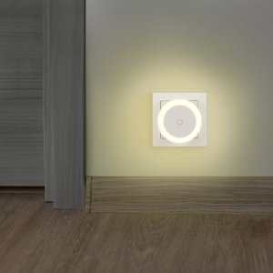 Lampka wtykowa do gniazdka Hama LAMPKA NOCNA LED DO GNIAZDKA, WŁĄCZNIK DODYKOWY, CIEPŁE ŚWIATŁO 7