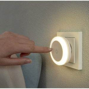 Lampka wtykowa do gniazdka Hama LAMPKA NOCNA LED DO GNIAZDKA, WŁĄCZNIK DODYKOWY, CIEPŁE ŚWIATŁO 9