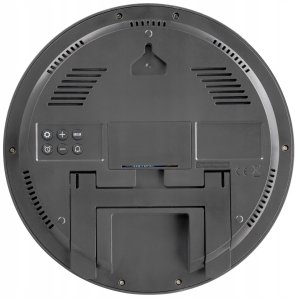 Muse KIENZLE DCF Radio-Control.Wall Clock w.Room Temp.Display anthr. 4