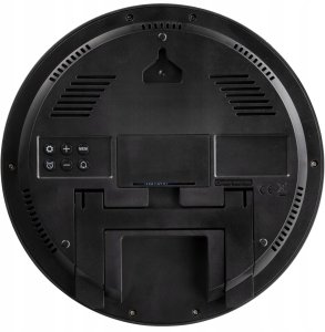 Muse KIENZLE DCF Radio-Control. Wall Clock w. Room Temp.Display black 3