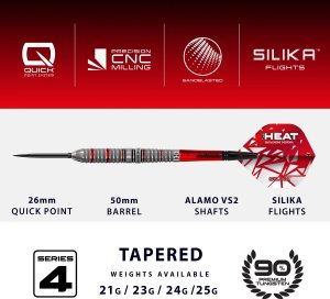 Harrows Rzutki do darta Harrows Damon Heta series 4 90% Steeltip 21 g 4