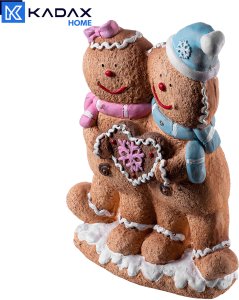 Dekoracja świąteczna Hanipol KADAX Figurka Bożonarodzeniowa LED Chłopiec Dziewczynka Piernik 12