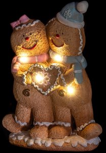 Dekoracja świąteczna Hanipol KADAX Figurka Bożonarodzeniowa LED Chłopiec Dziewczynka Piernik 5