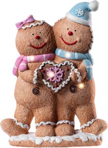 Dekoracja świąteczna Hanipol KADAX Figurka Bożonarodzeniowa LED Chłopiec Dziewczynka Piernik 9