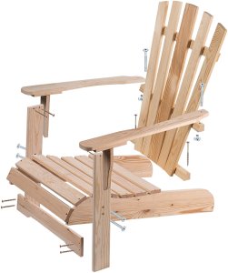 Kadax KADAX Fotel Drewniany Plażowy Naturalny 9