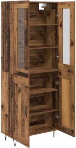 vidaXL vidaXL Highboard Stare drewno 69,5 x 34 x 90 cm 5
