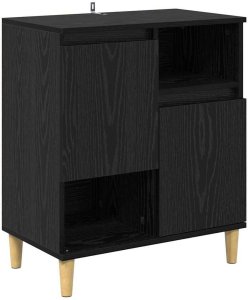 vidaXL Komody 2 pcs Czarny Dąb 60 x 35 x 70 cm 7