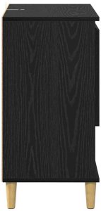 vidaXL Komody 2 pcs Czarny Dąb 60 x 35 x 70 cm 8