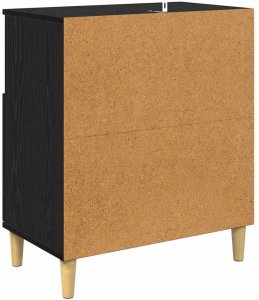 vidaXL Komody 2 pcs Czarny Dąb 60 x 35 x 70 cm 9