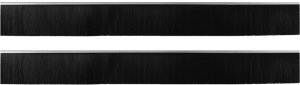 vidaXL vidaXL Szczotki uszczelniające do drzwi samoprzylepne 2 pcs Srebrny 2