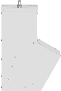 vidaXL Karmnik dla kur srebrny 20 x 25 x 35 cm Stal Galwanizowana 5