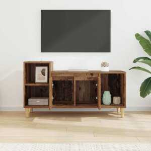 vidaXL vidaXL Szafka pod telewizor Stare drewno 100 x 35 x 55 cm 4