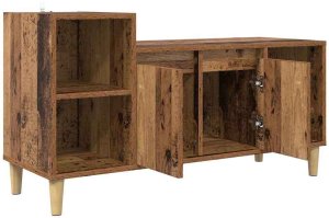 vidaXL vidaXL Szafka pod telewizor Stare drewno 100 x 35 x 55 cm 5